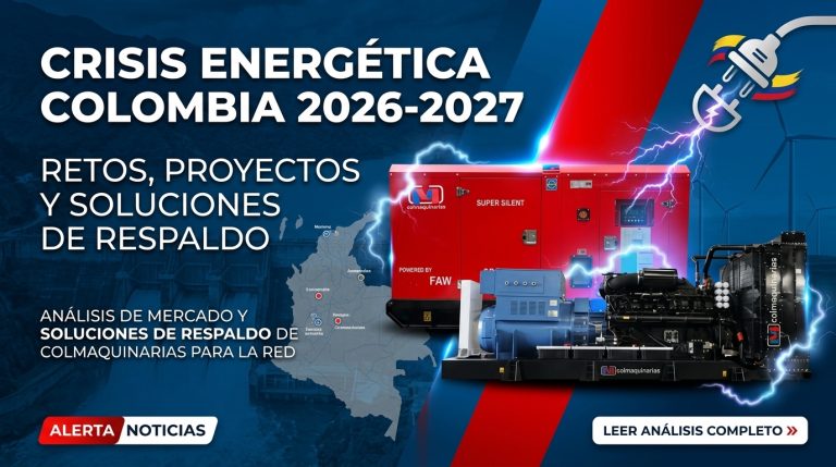 racionamiento de energía Colombia 2026, El Niño 2027, planta eléctrica, alquiler de plantas eléctricas, venta de plantas eléctricas, continuidad operativa